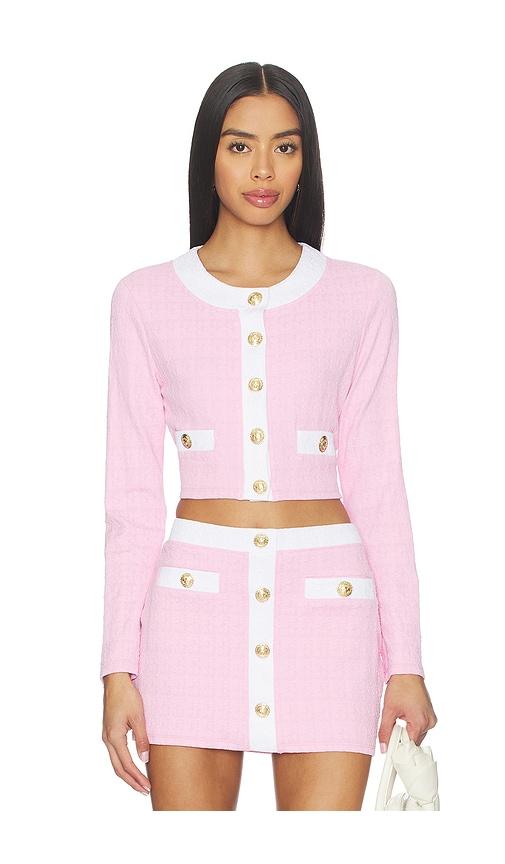 l'agence adaline swim cardigan in pink.
