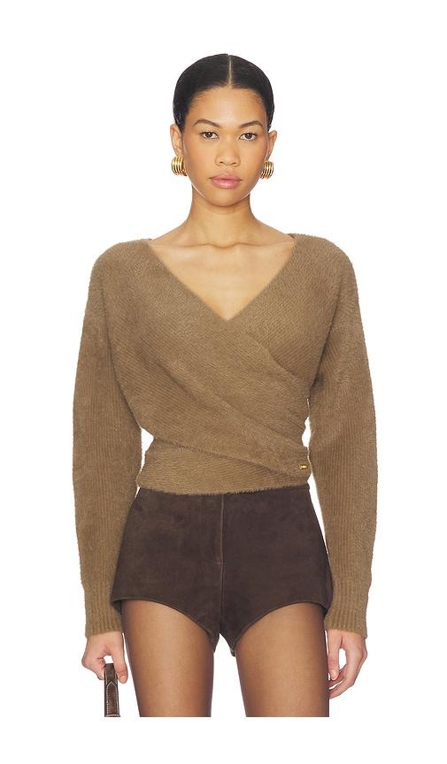 l'agence antonella surplus pullover in brown.