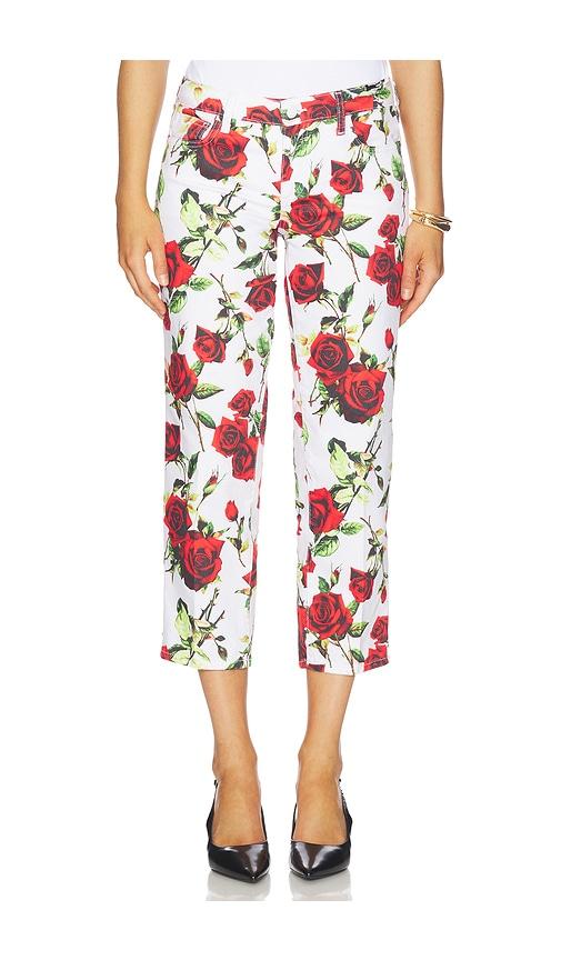 l'agence blaine low rise crop stovepipe jean in white.