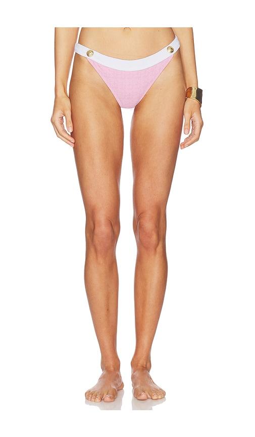 l'agence jean scoop front bikini bottom in pink.