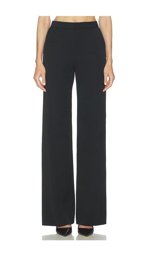 l'agence livvy straight leg trouser in black.