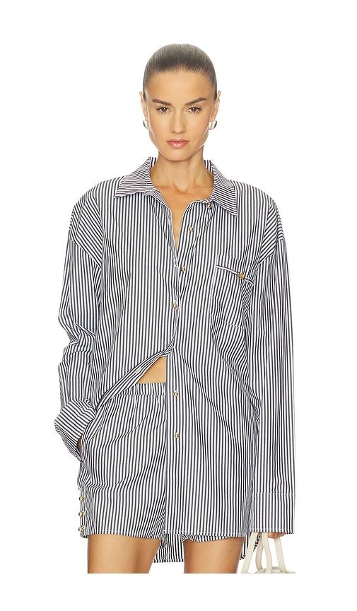 l'agence lorena resort shirt in white.