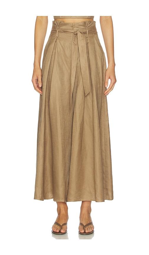 l'agence lowen crop pant in brown.