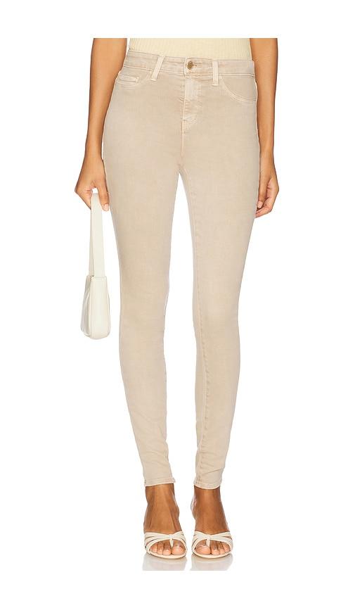 l'agence marguerite high rise skinny jeans in tan.