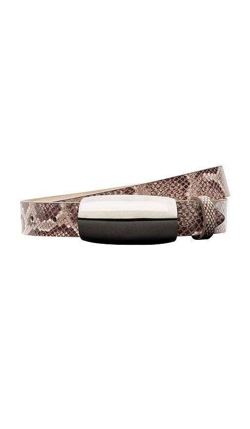 l'agence marlow leather belt in grey.