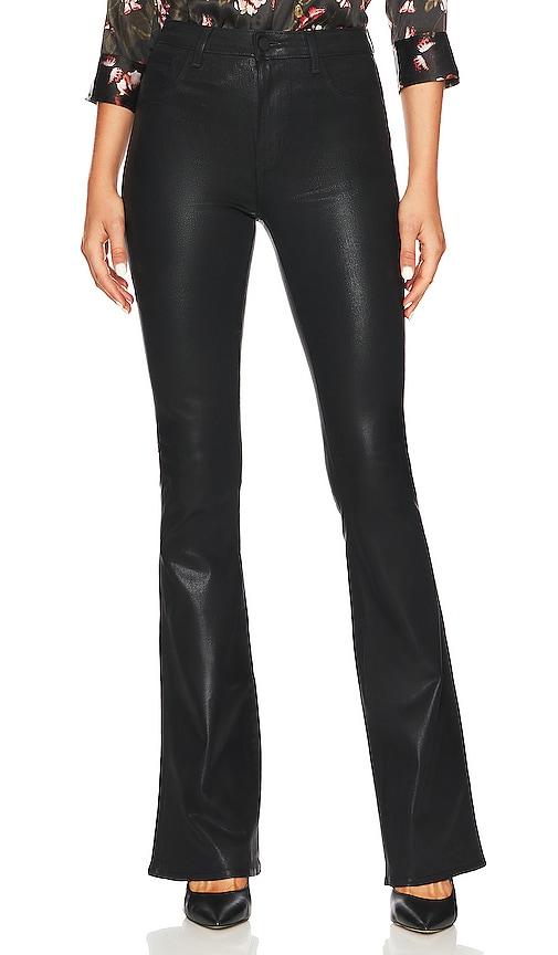 l'agence marty high rise flare jeans in black.