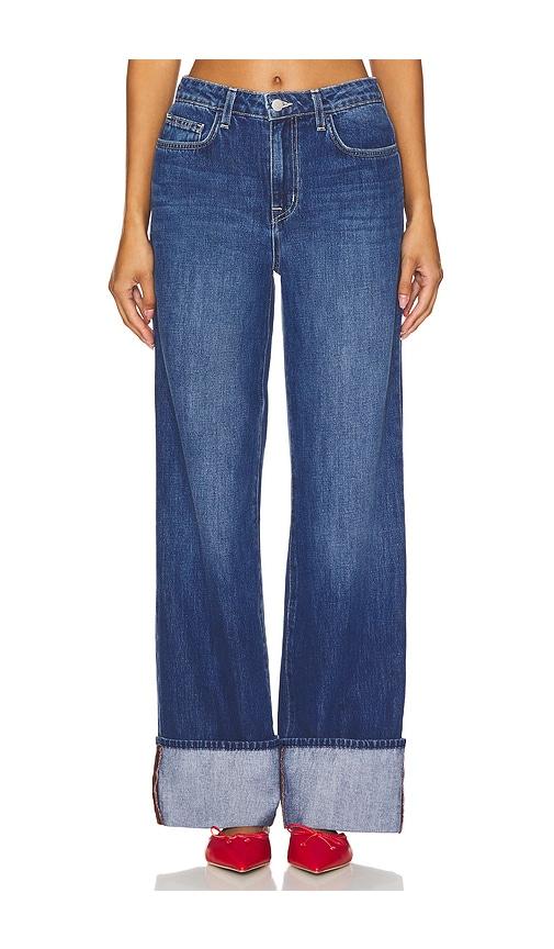 l'agence miley wide leg jeans in denim-medium.