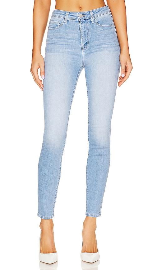 l'agence monique ultra high rise skinny jeans in denim-light.
