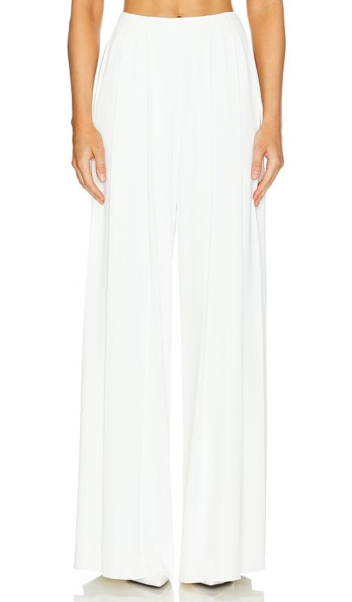 l'agence nova pleated pant in ivory.