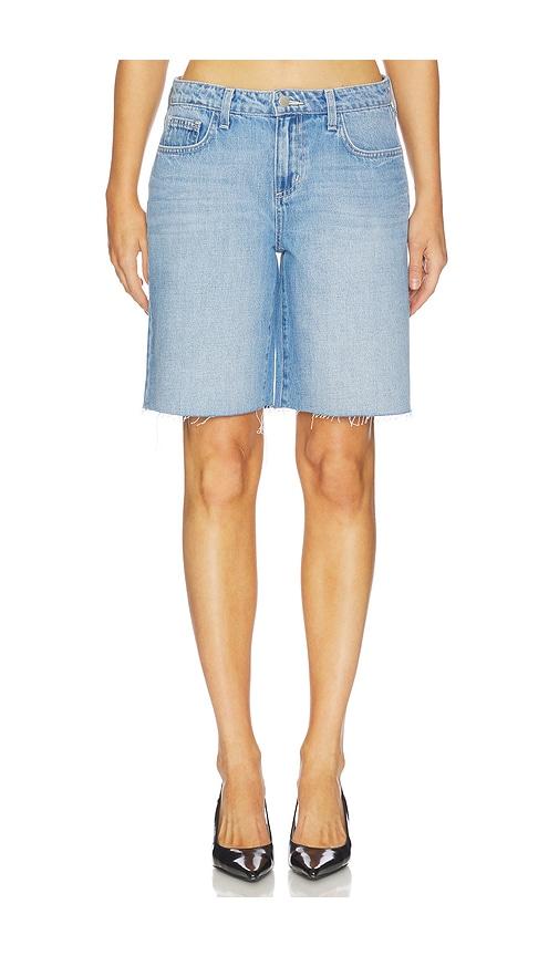 l'agence river mid rise bermuda short in blue.