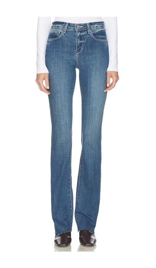 l'agence ruth high rise straight jean in blue.