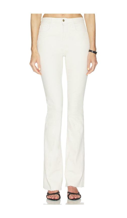 l'agence ruth high rise straight jean in white.