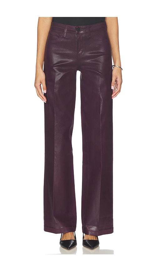 l'agence scottie high rise wide leg pant in purple.