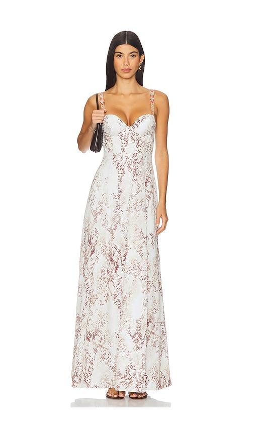 l'agence sutton maxi dress in ivory.