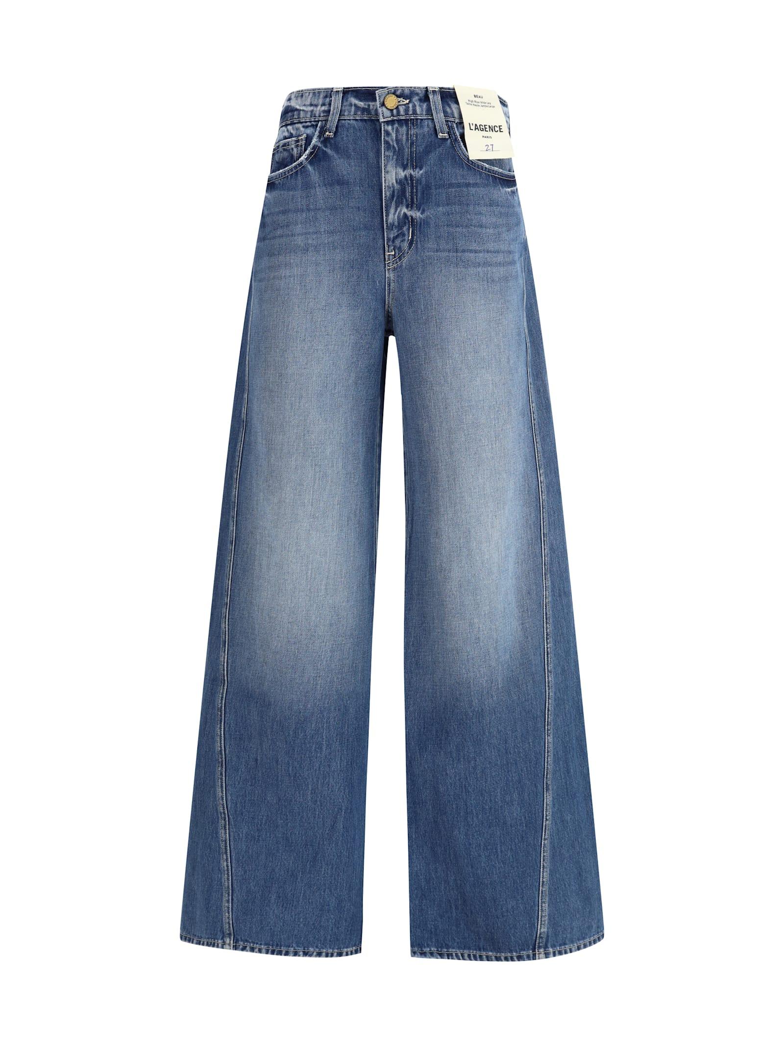l'agence wide leg jeans
