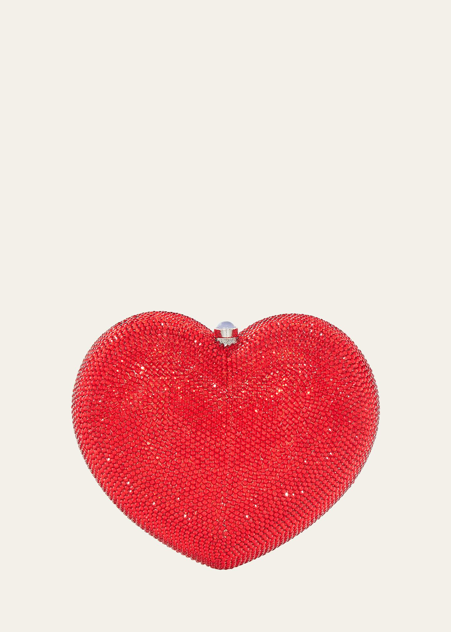 l'amour petit coeur crystal minaudiere