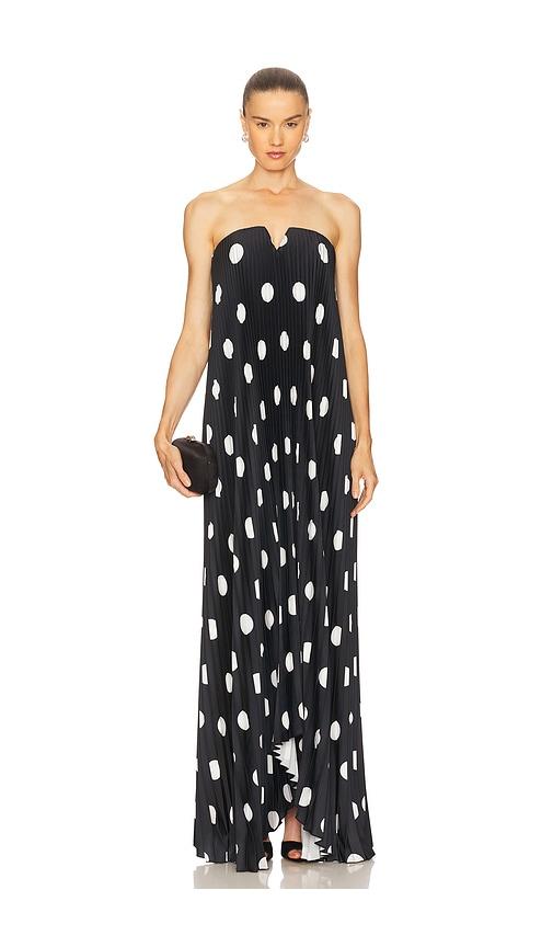 l'idee black tie gown in black.