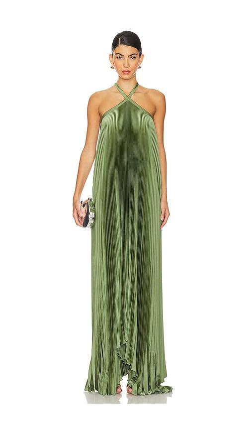 l'idee deesse gown in green.