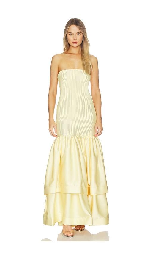 l'idee elevate gown in yellow.