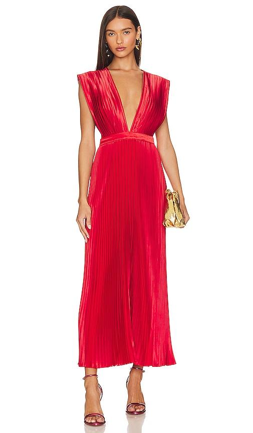 l'idee gala gown in red.
