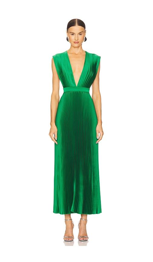 l'idee gala midi dress in green.
