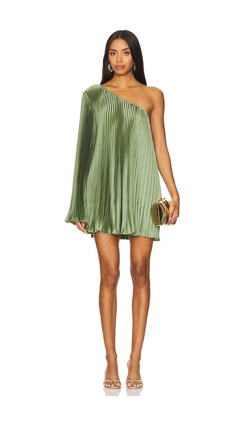 l'idee mozart mini dress in green.