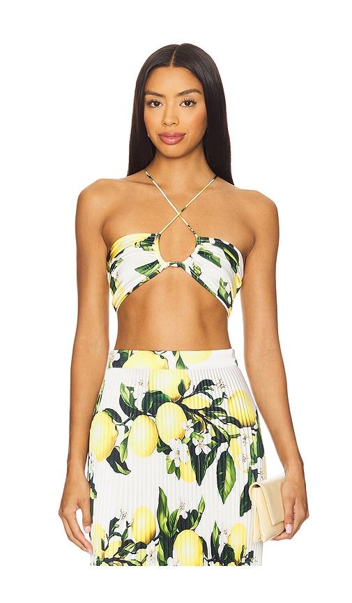 l'idee x revolve jardin top in white.