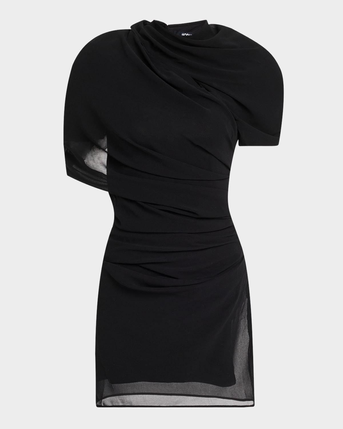 la castagna draped mini dress