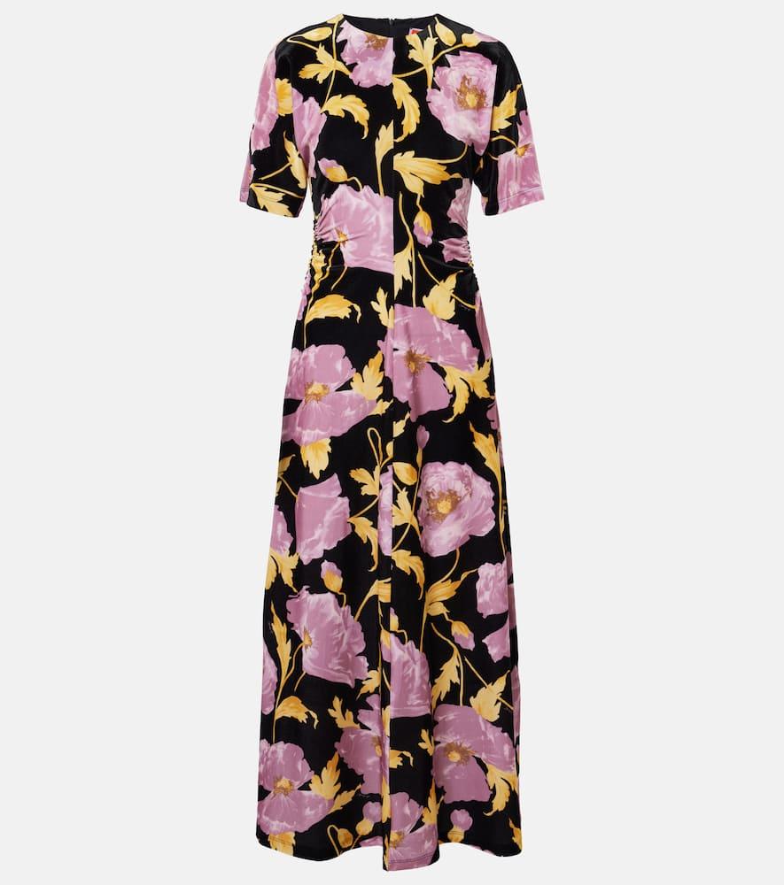 la doublej angelica floral maxi dress