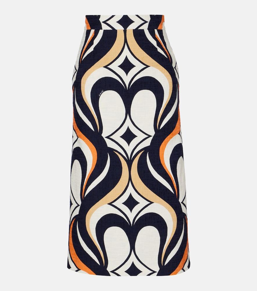 la doublej baia jive cotton midi skirt