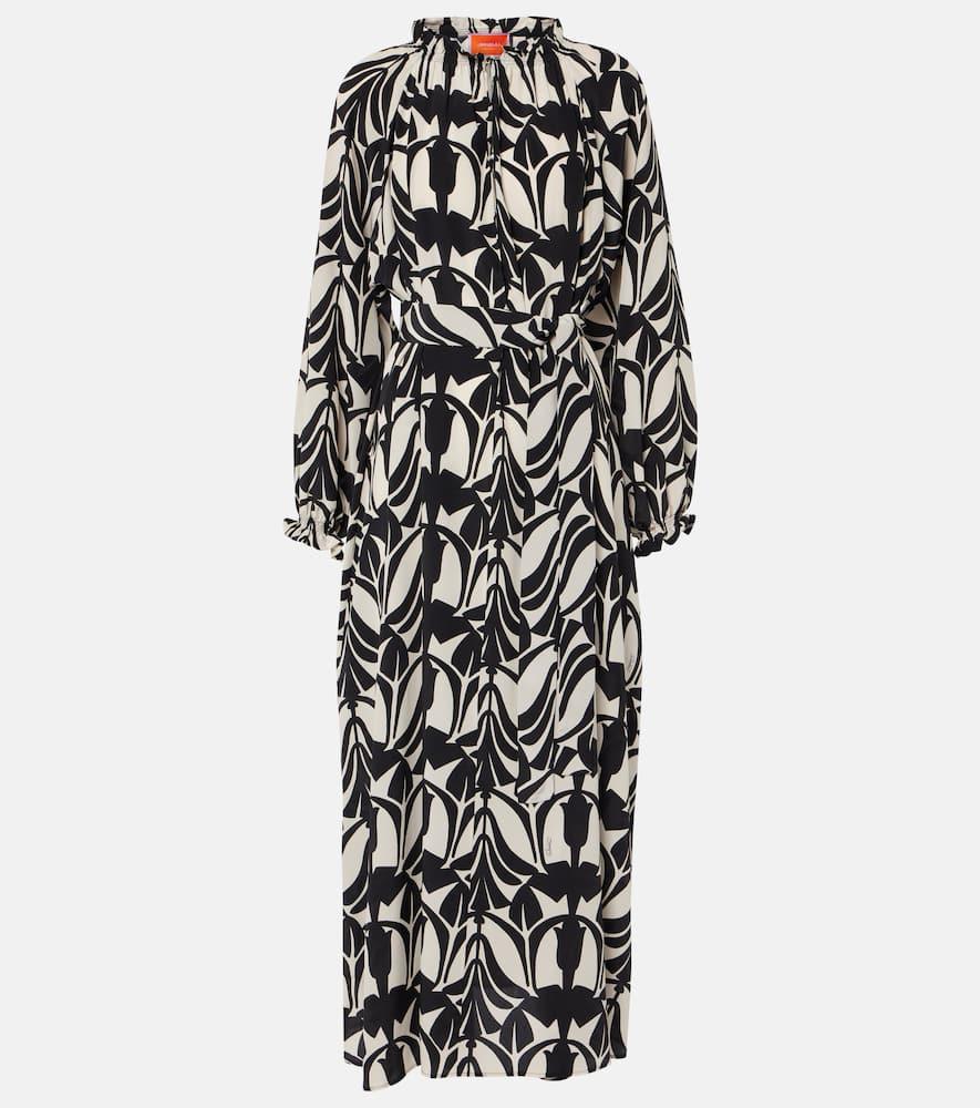 la doublej cerere silk shirtdress