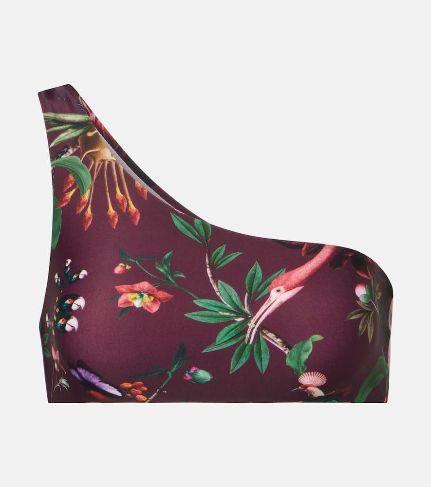 la doublej goddess printed bikini top