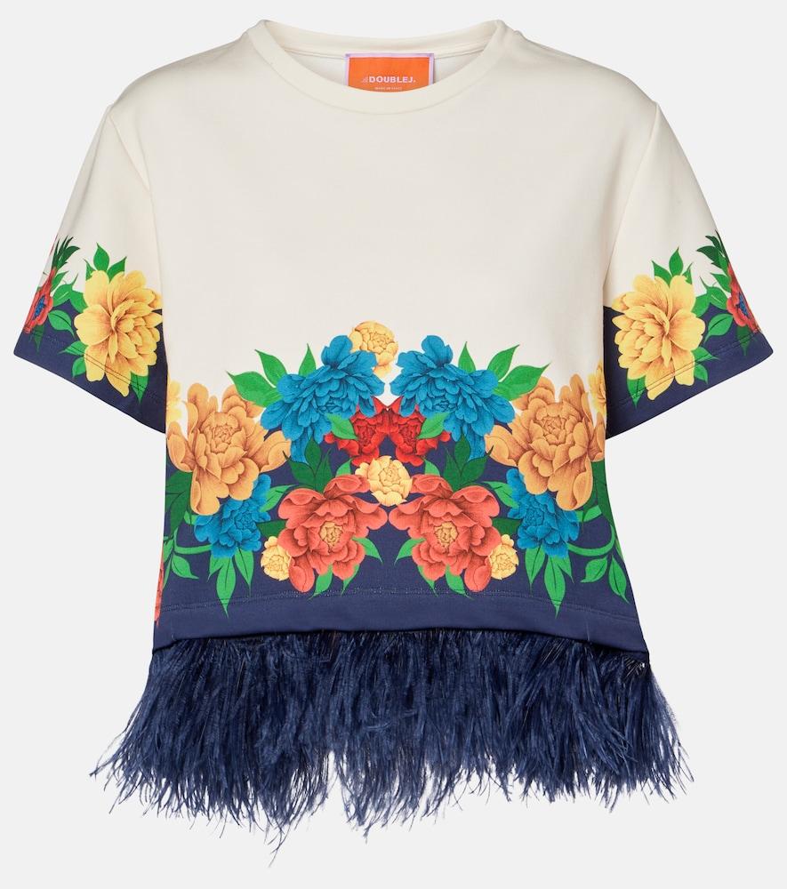 la doublej la scala floral cotton jersey t