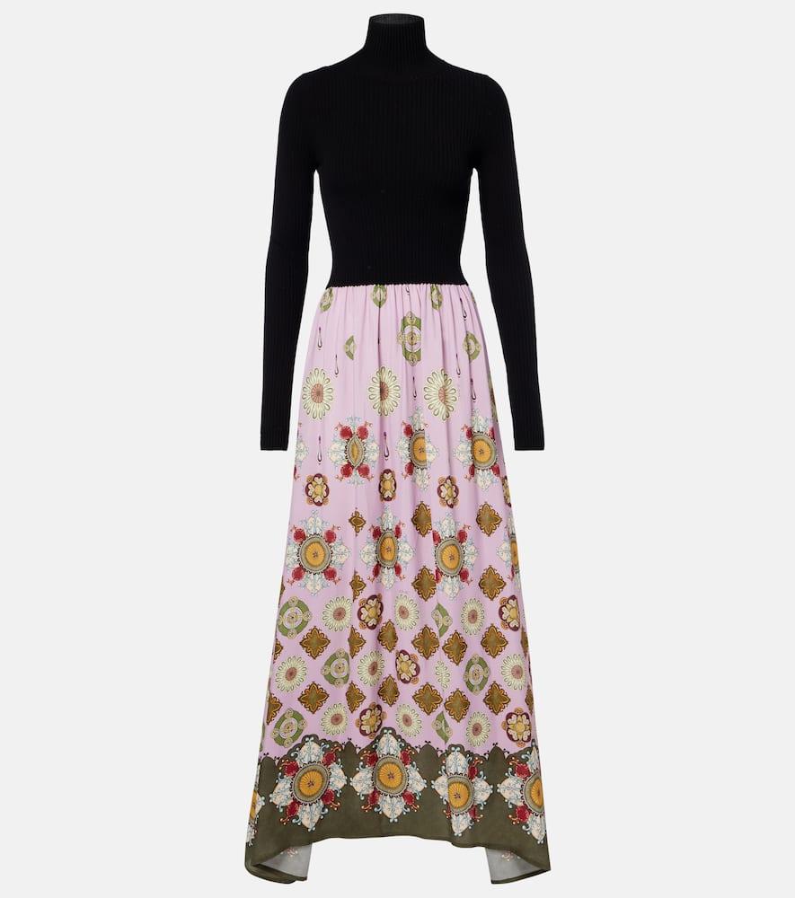 la doublej lunaria foulard printed maxi dress
