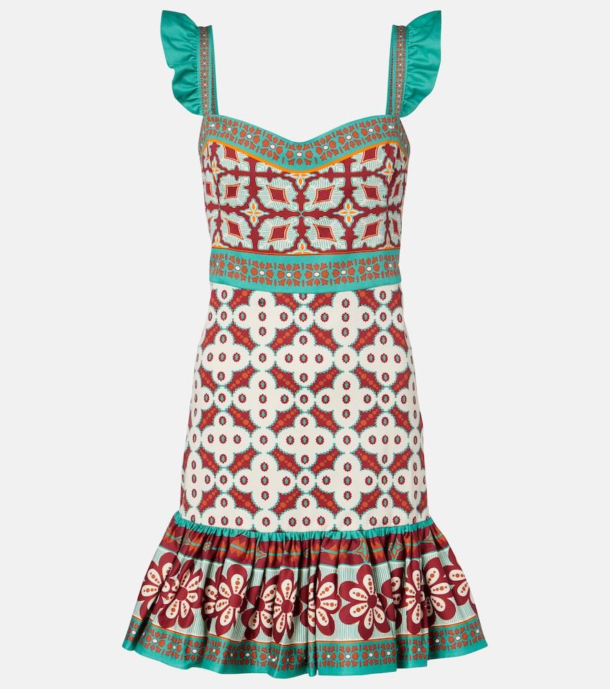 la doublej mini gingerbread printed minidress