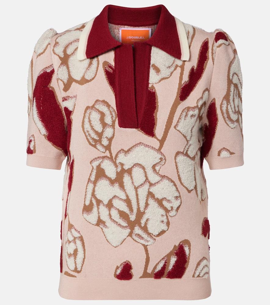 la doublej pumped up floral polo sweater