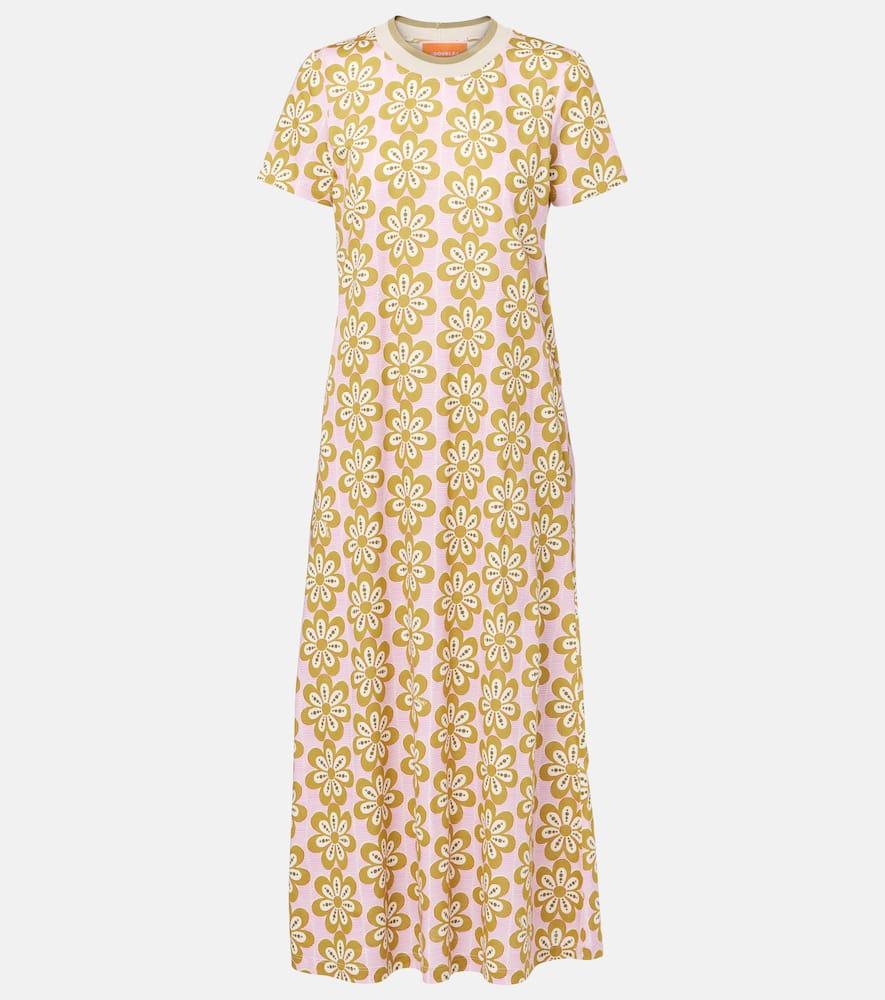 la doublej sporty swing cotton midi dress