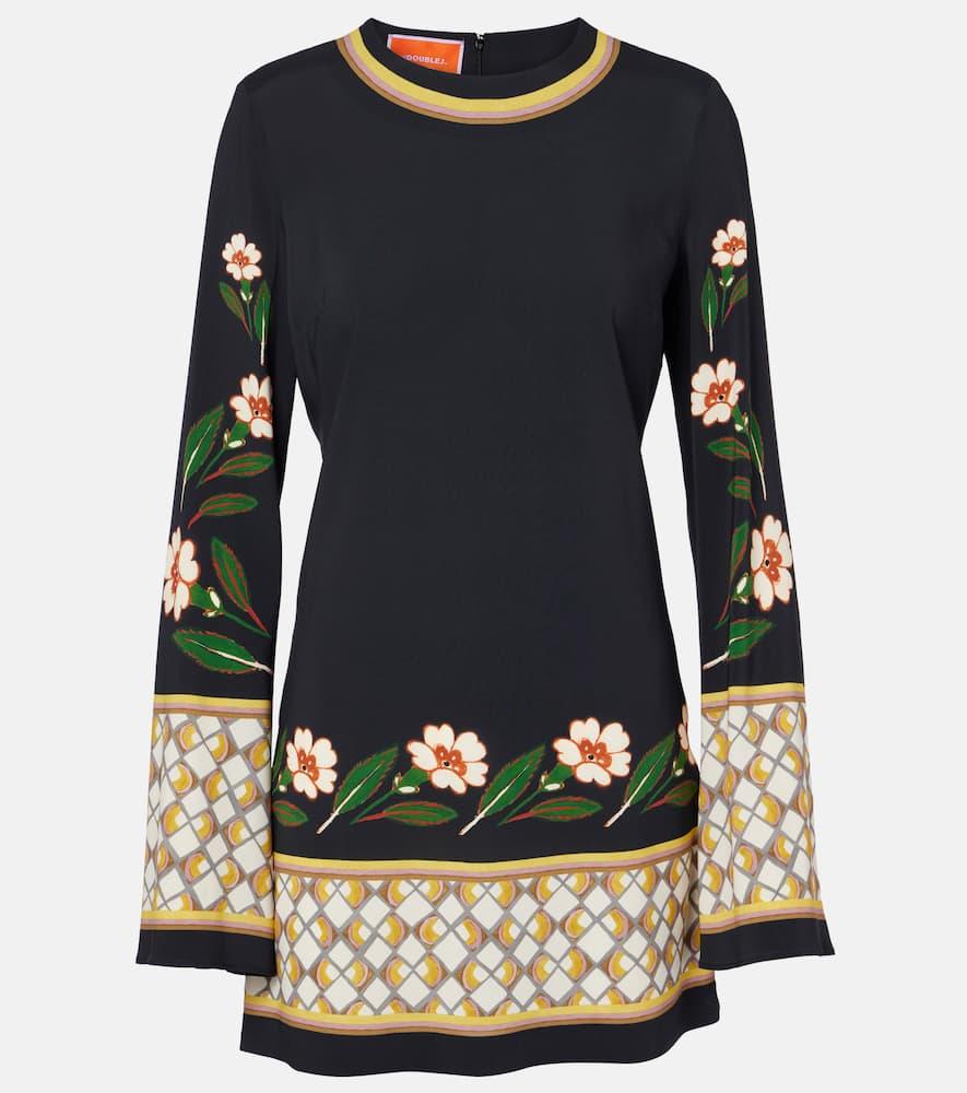 la doublej supreme swing floral printed minidress