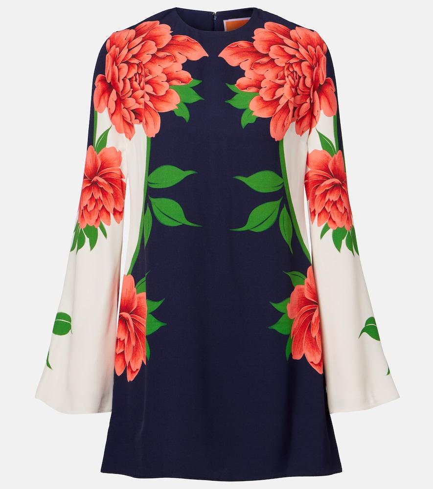 la doublej supremes printed satin minidress