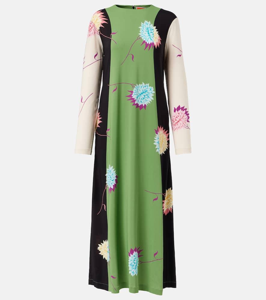 la doublej swing printed jersey midi dress
