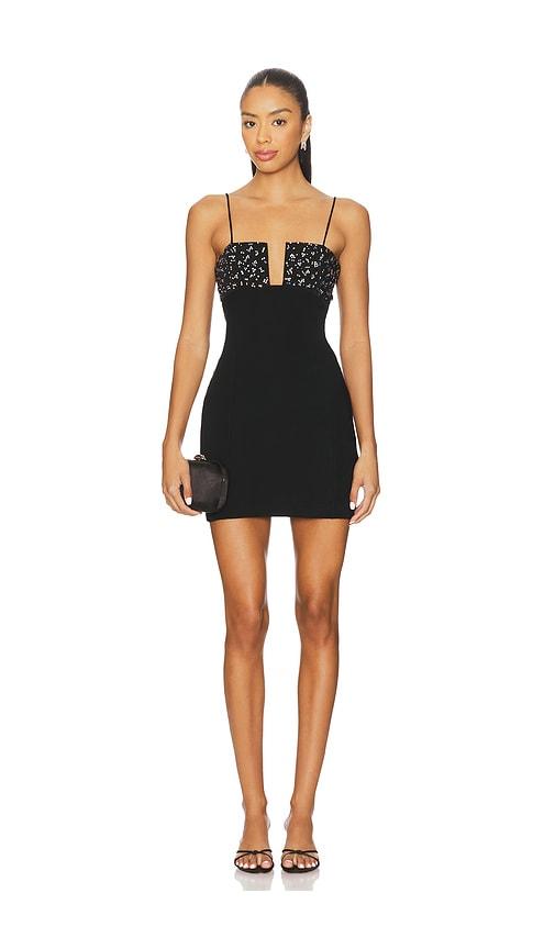 la fuori fiora mini dress in black.