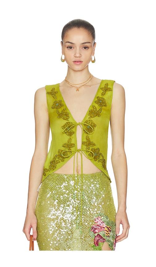 la fuori fresh fern top in green.
