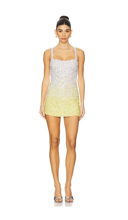 la fuori giulia mini dress in yellow.