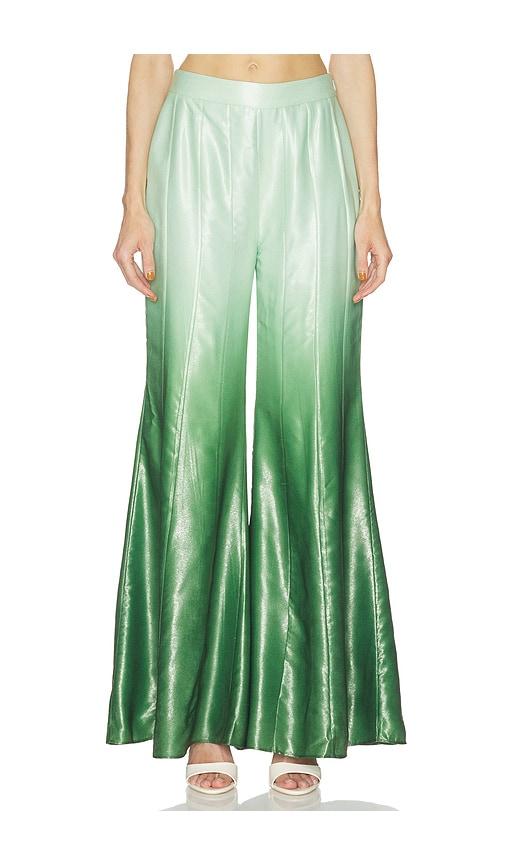 la fuori iridescent sage pant in sage.