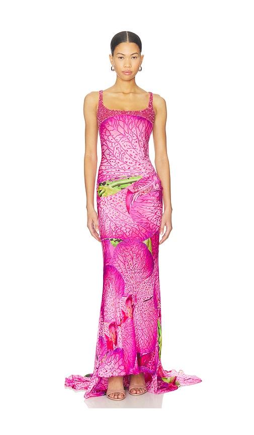 la fuori orchid pink gown in pink.
