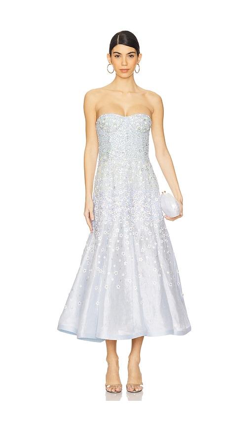 la fuori vasilisa petale gown in baby blue.