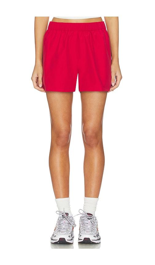 la ligne avalon short in red.