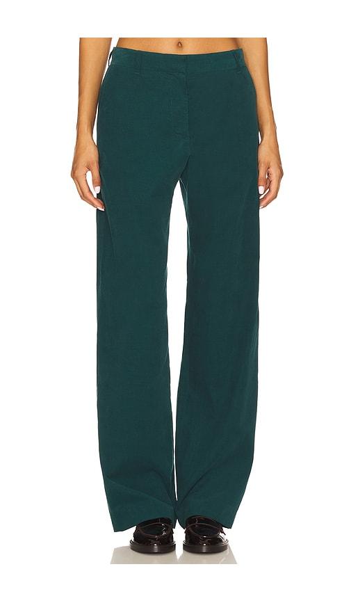 la ligne corduroy pant in teal.