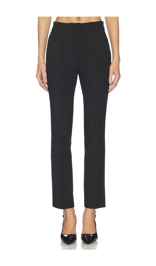 la ligne long brigitte pant in black.