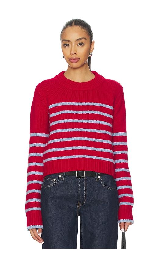 la ligne mini marin sweater in red.